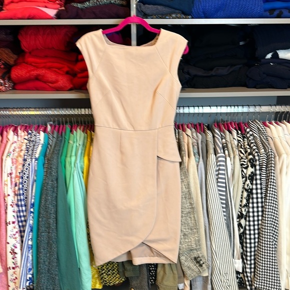 The Limited tan sleeveless midi dress size 0 - Picture 1 of 3